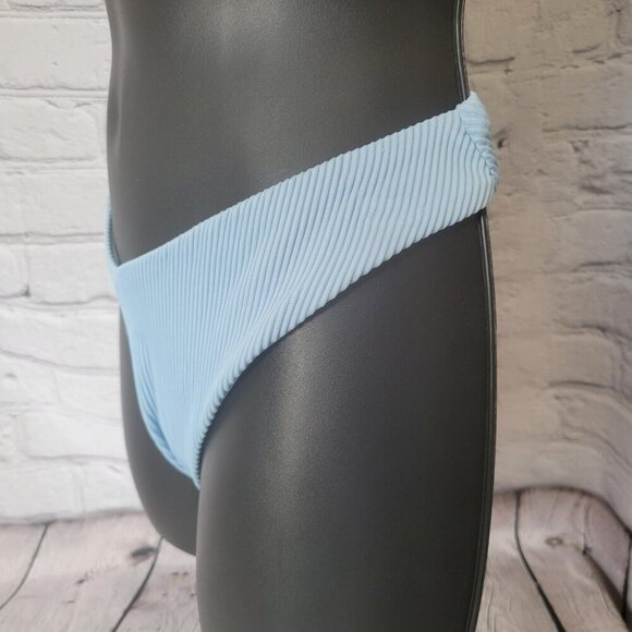 Rib Roxy Love High Leg Cheeky Bikini Bottoms - Picture 5 of 5